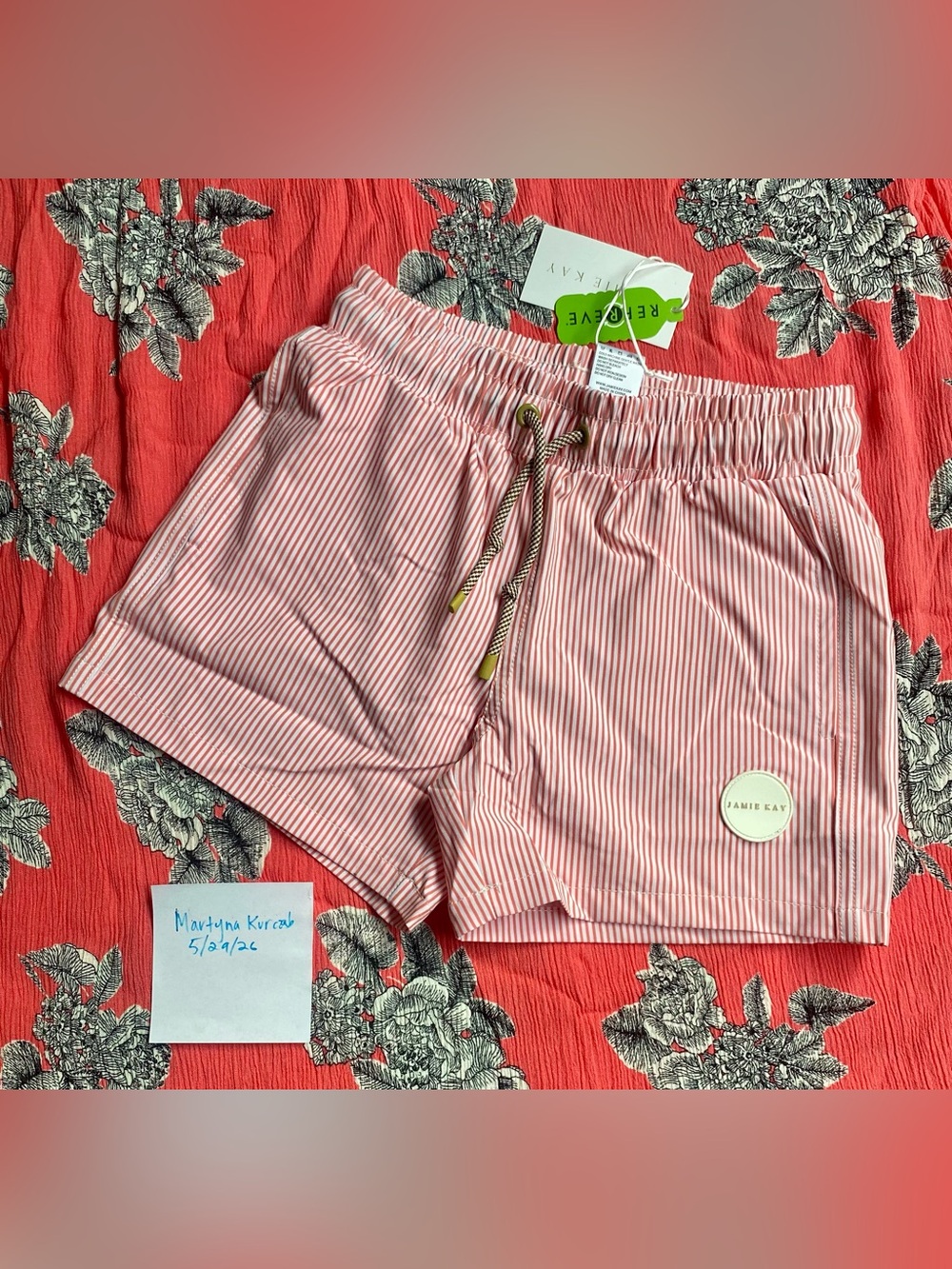 NWT Jamie Kay board swim shorts trunks in terracotta 5T
